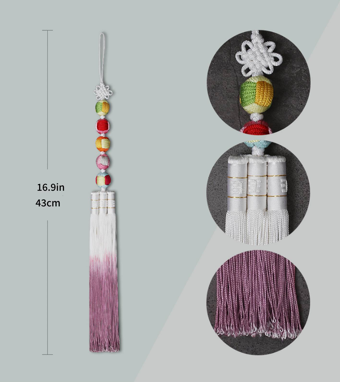 Gift Craft Korean Hanbok Accessory Jewel Tassel Long Norigae Charm