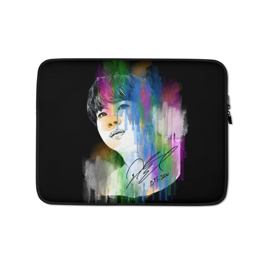 BTS Jin, Kim Seok-jin Waterpaint Portrait Laptop MacBook Sleeve
