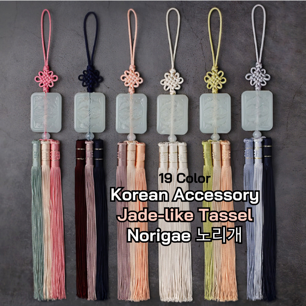 Gift Craft Korean Hanbok Accessory Jade-like Tassel Norigae Charm
