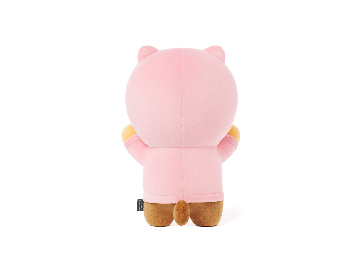 kakao friends choonsik in pink hoodie plush toy back