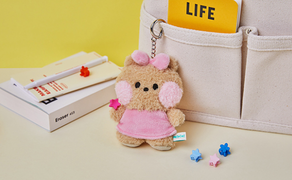 Line Friends Minini Choco Chonini Soft Toy Keychain Boucle Bag Charm
