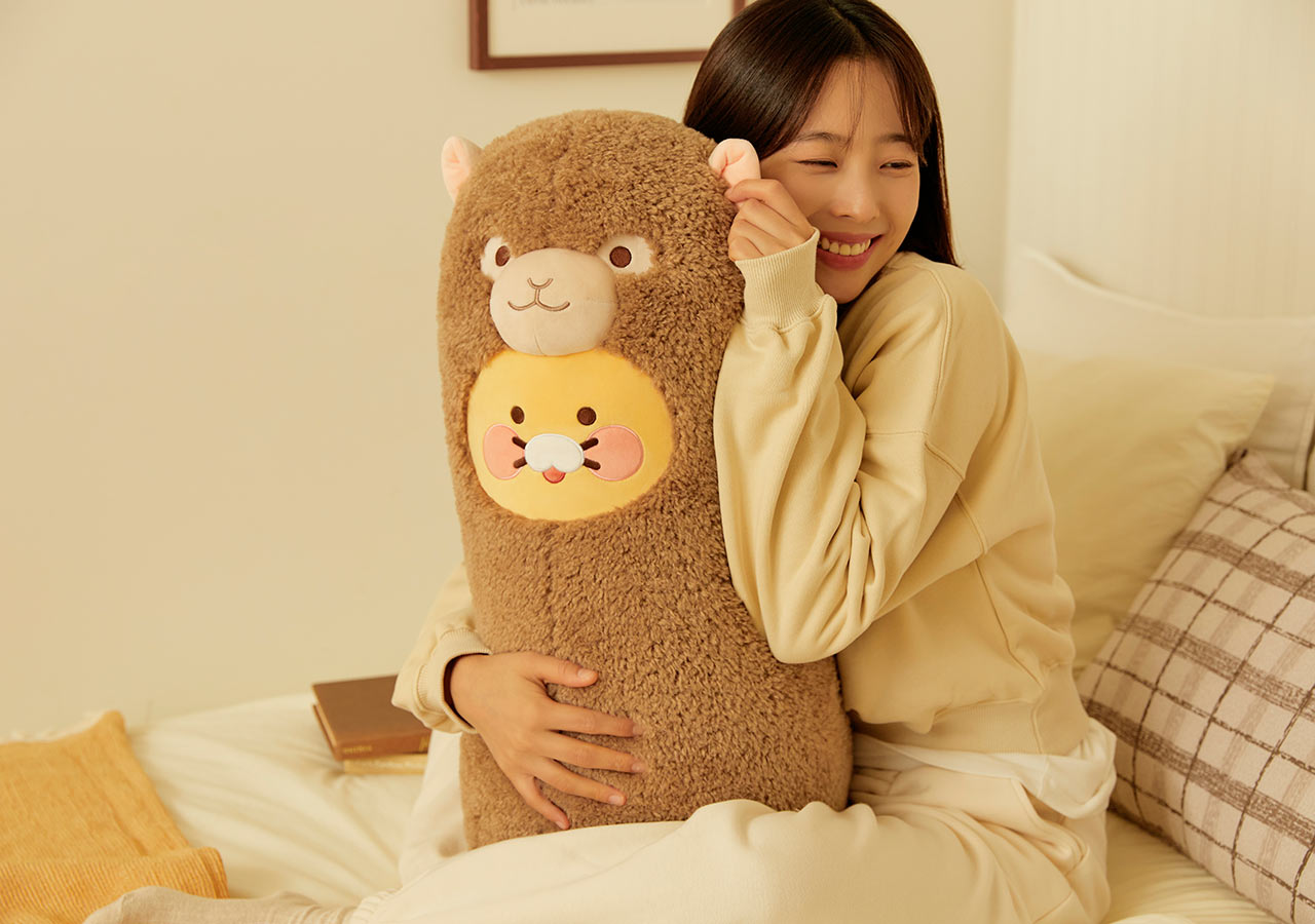 Kakao Friends Merch Alpaca Costume Choonsik Body Pillow Big Pillow