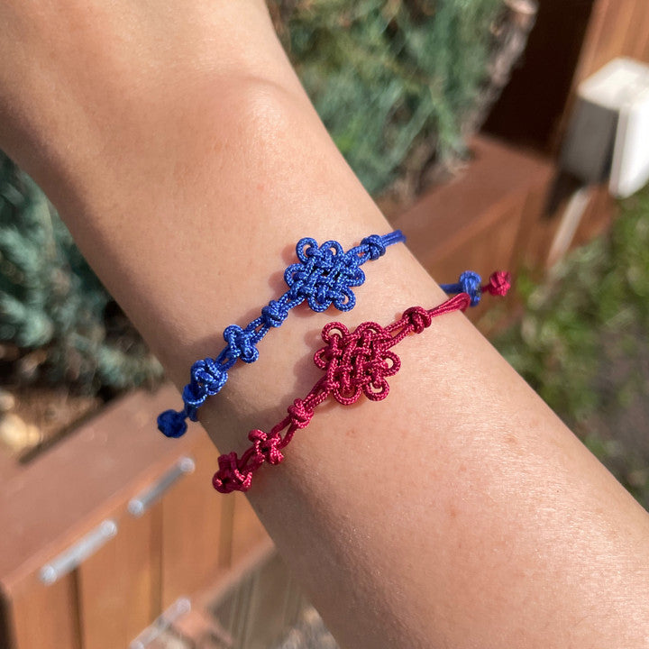 Kpop Demon Hunters Korean Traditional Flower Knot Bracelet Friendship Luck String Bracelet