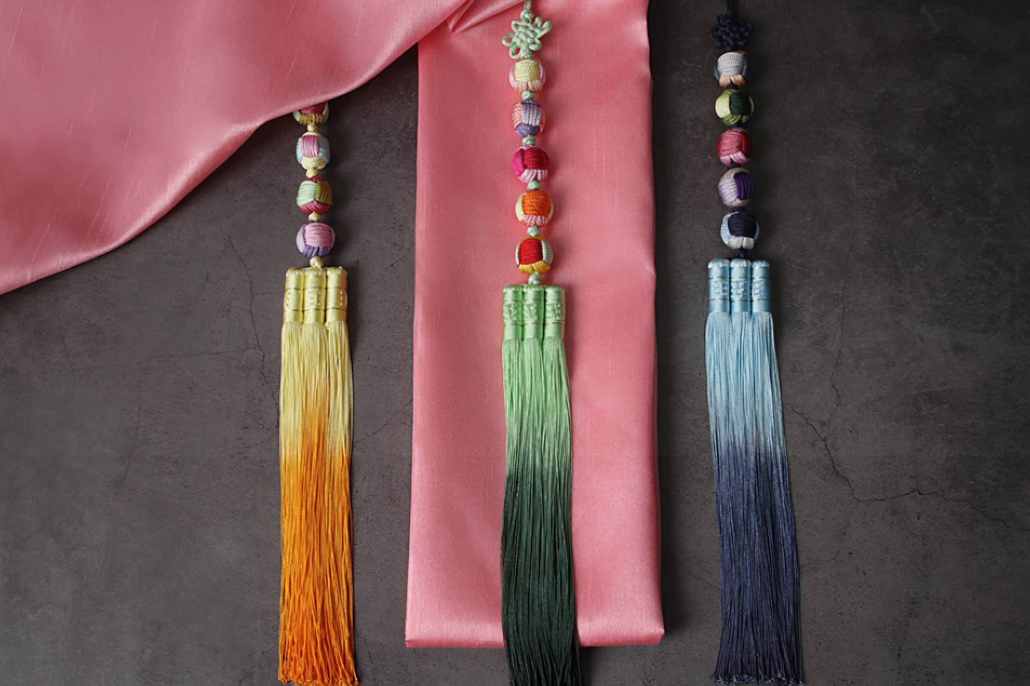 Gift Craft Korean Hanbok Accessory Jewel Tassel Long Norigae Charm