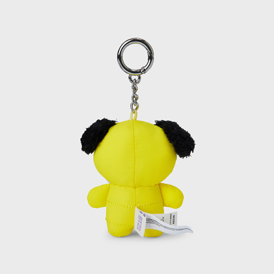line friends bts jimin character chimmy in puffer keychain back