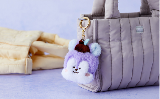 Line Friends BT21 Mang Face 'HOPE IN LOVE' Merch Soft Toy Keyring