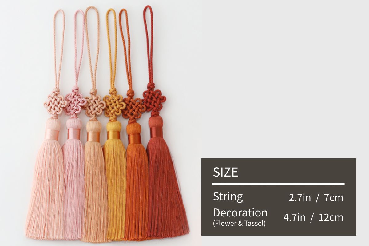 Traditional Korean Accessory Tassel Norigae Craft Silk Pendant Charm Gift Wrapping