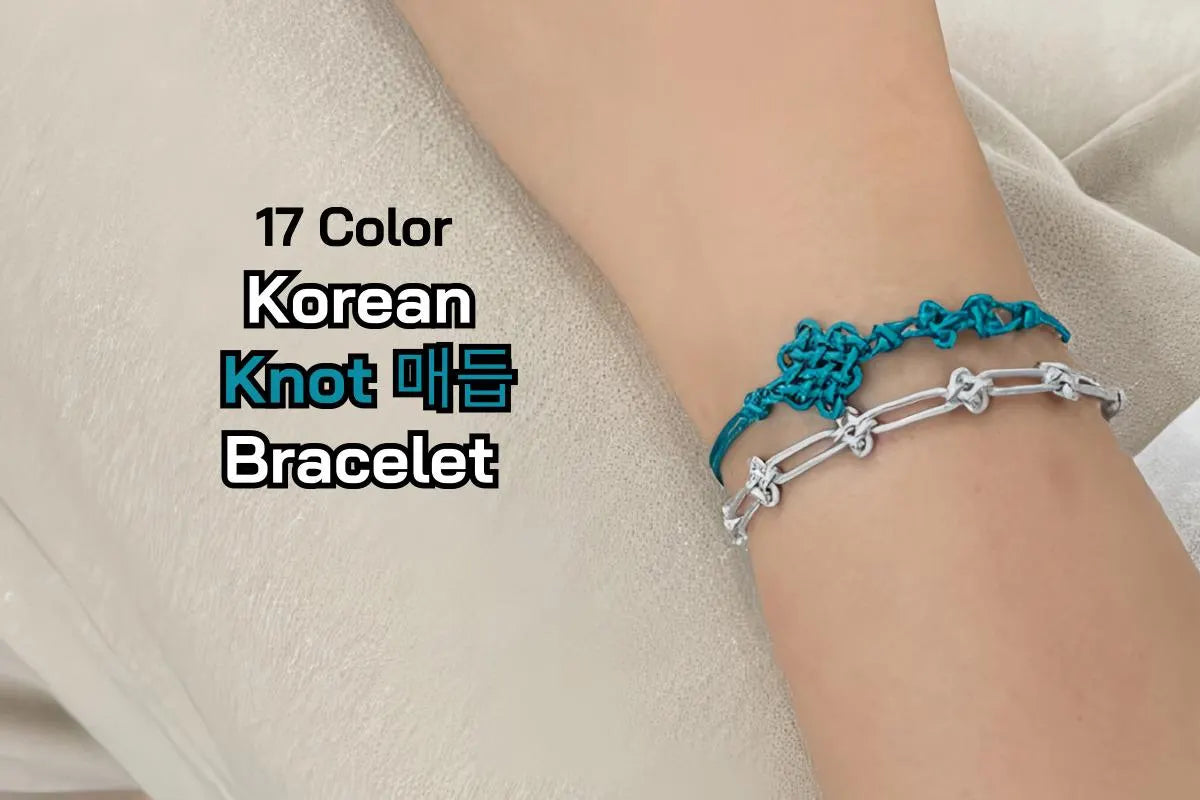 Kpop Demon Hunters Korean Traditional Flower Knot Bracelet Friendship Luck String Bracelet
