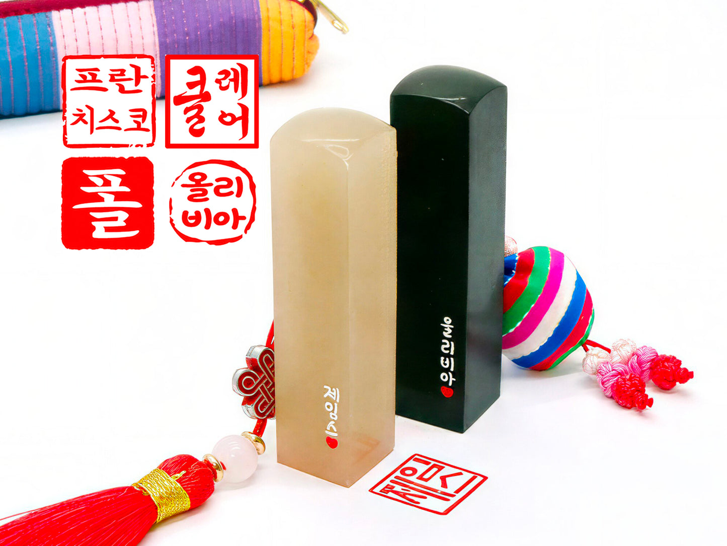Korean Stone Seal Custom Name Stamp