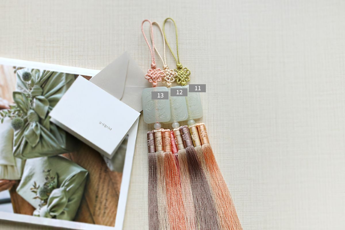 Gift Craft Korean Hanbok Accessory Jade-like Tassel Norigae Charm