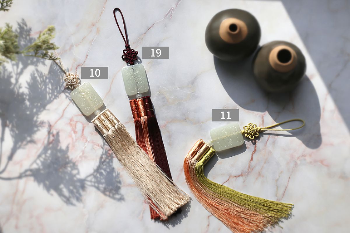 Gift Craft Korean Hanbok Accessory Jade-like Tassel Norigae Charm