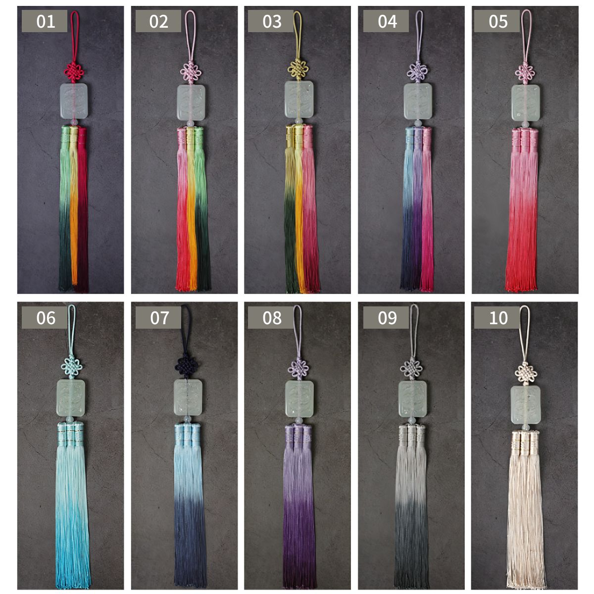 Gift Craft Korean Hanbok Accessory Jade-like Tassel Norigae Charm