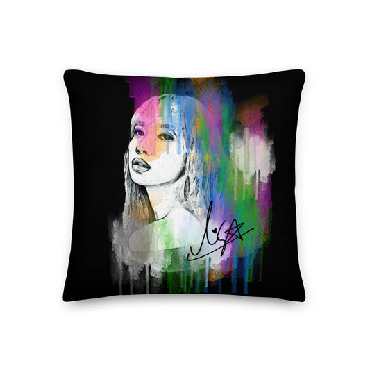 BLACKPINK Lisa, Lalisa Manobal Waterpaint Portrait Premium Pillow