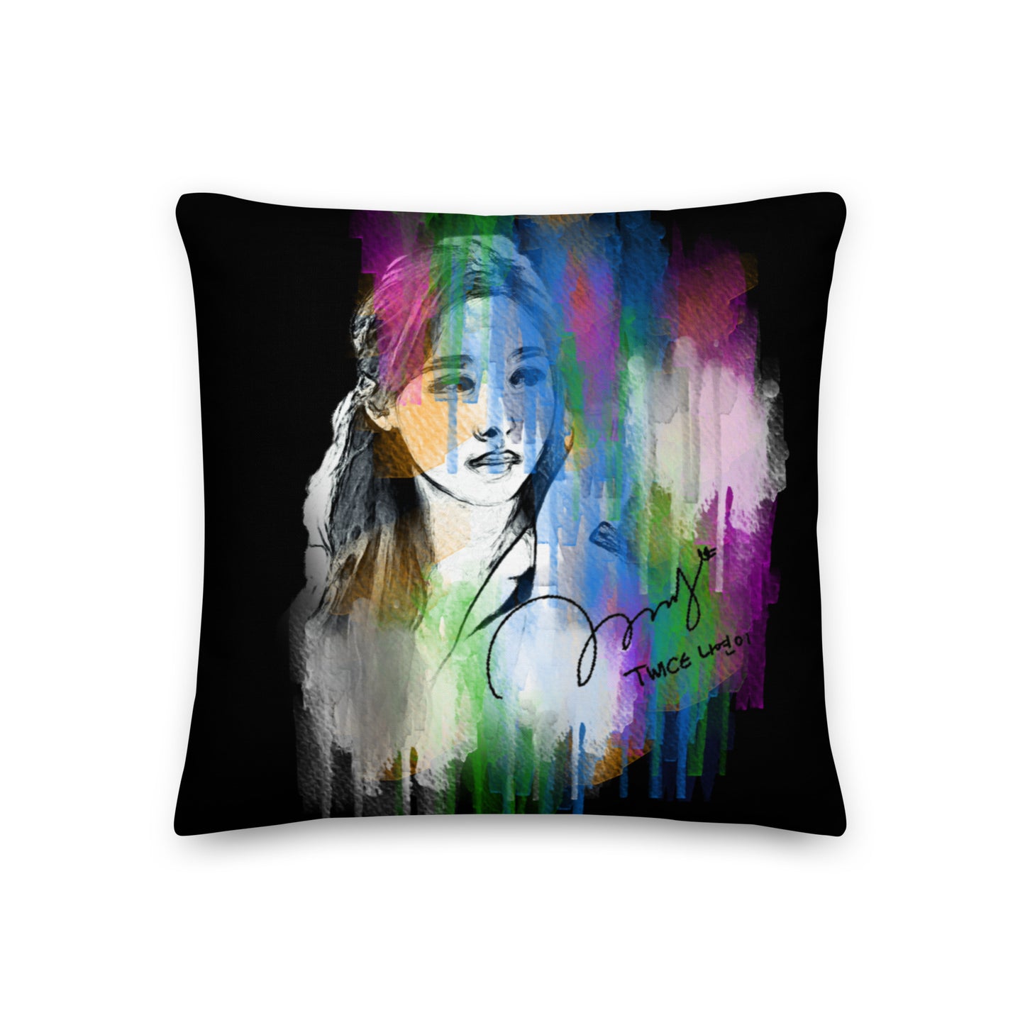 TWICE Nayeon, Im Na-yeon Waterpaint Portrait Premium Pillow