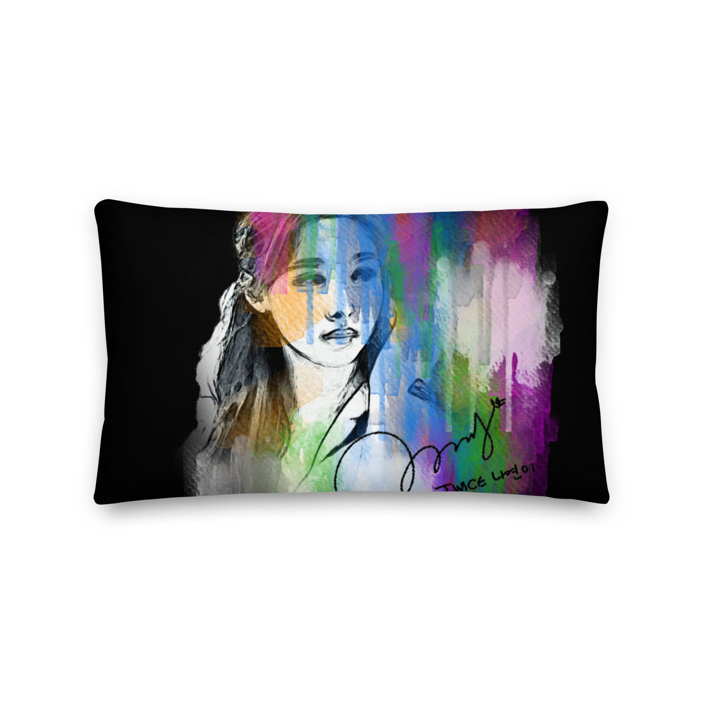 TWICE Nayeon, Im Na-yeon Waterpaint Portrait Premium Pillow