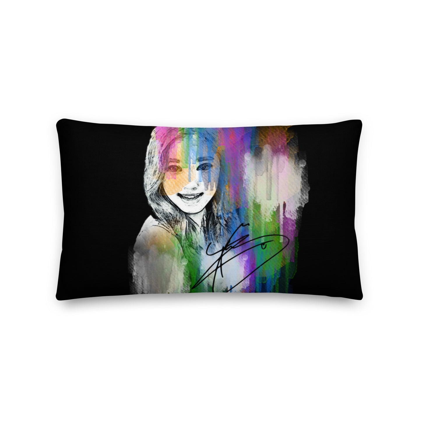 TWICE Tzuyu, Chou Tzu-yu Waterpaint Portrait Premium Pillow