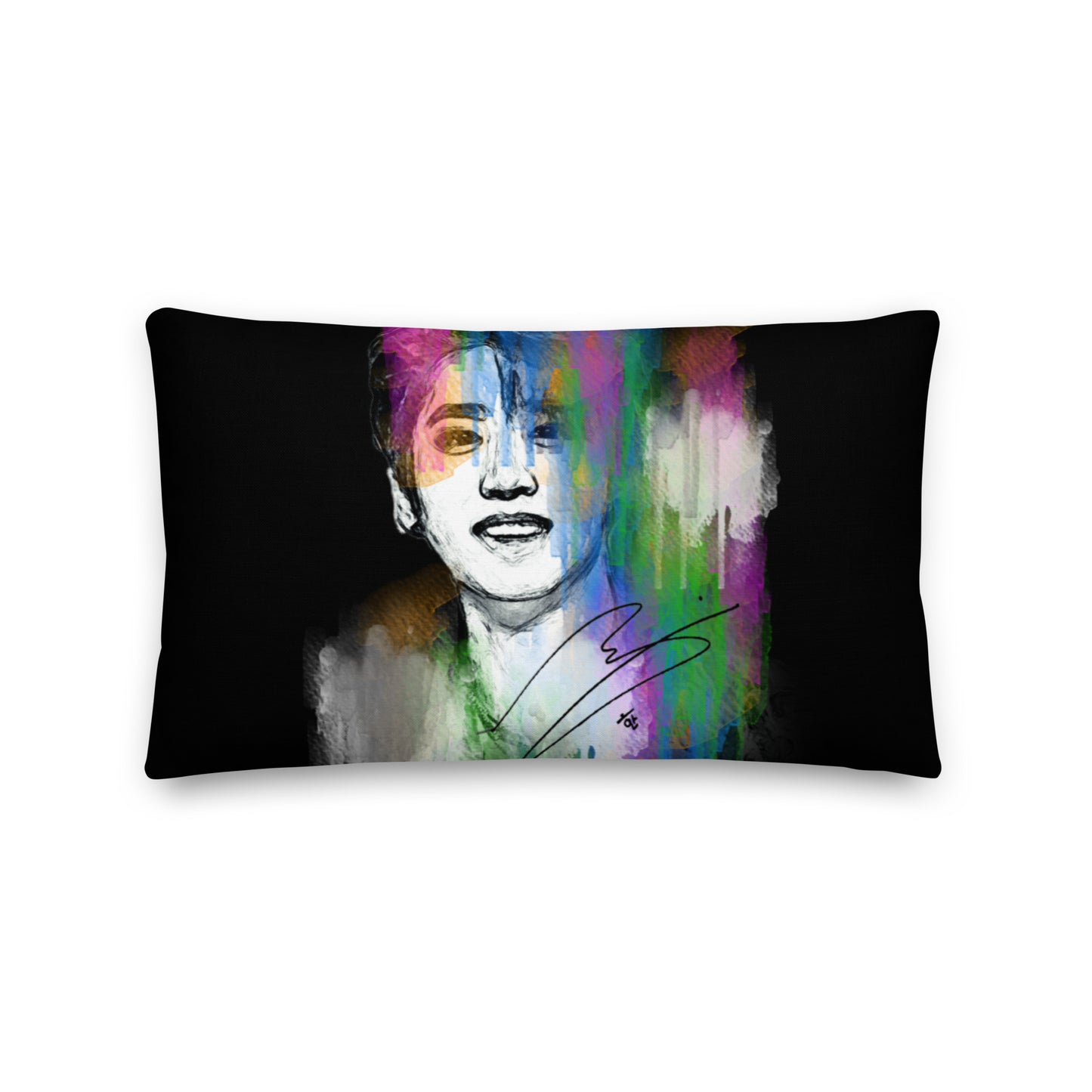 Stray Kids Han , Han Ji-sung Waterpaint Portrait Premium Pillow