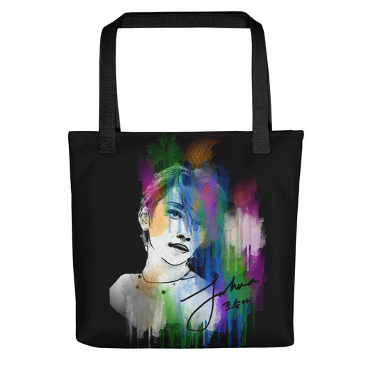 SEVENTEEN Joshua, Joshua Hong Waterpaint Portrait Tote Bag