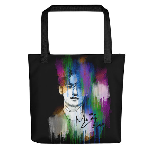 SEVENTEEN Mingyu, Kim Mingyu Waterpaint Portrait Tote Bag