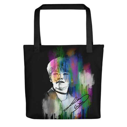 SEVENTEEN Woozi, Lee Ji-hoon Waterpaint Portrait Tote Bag