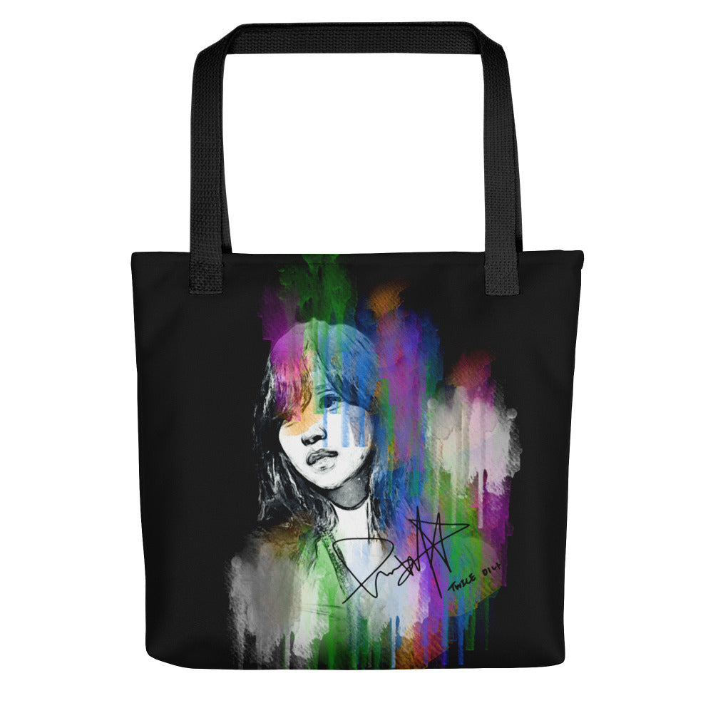 TWICE Mina, Mina Sharon Myoi Waterpaint Portrait Tote Bag