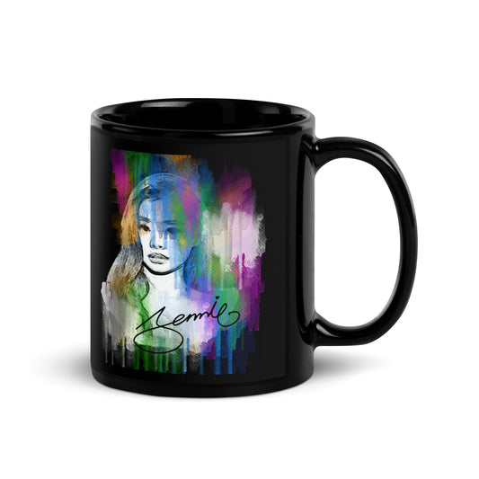 BLACKPINK Jennie, Kim Jennie Waterpaint Portrait Ceramic Mug