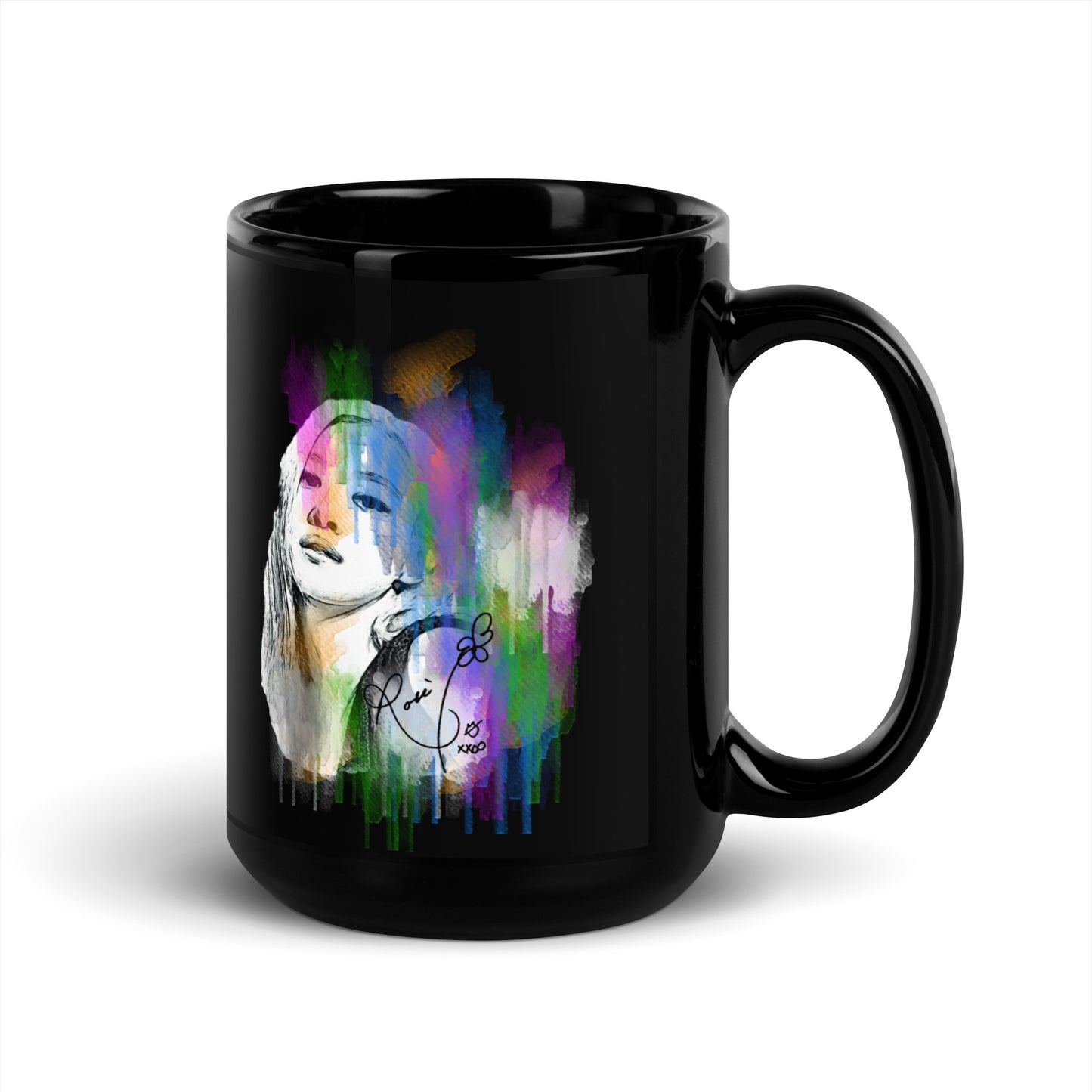 BLACKPINK Rosé, Roseanne Park Waterpaint Portrait Ceramic Mug