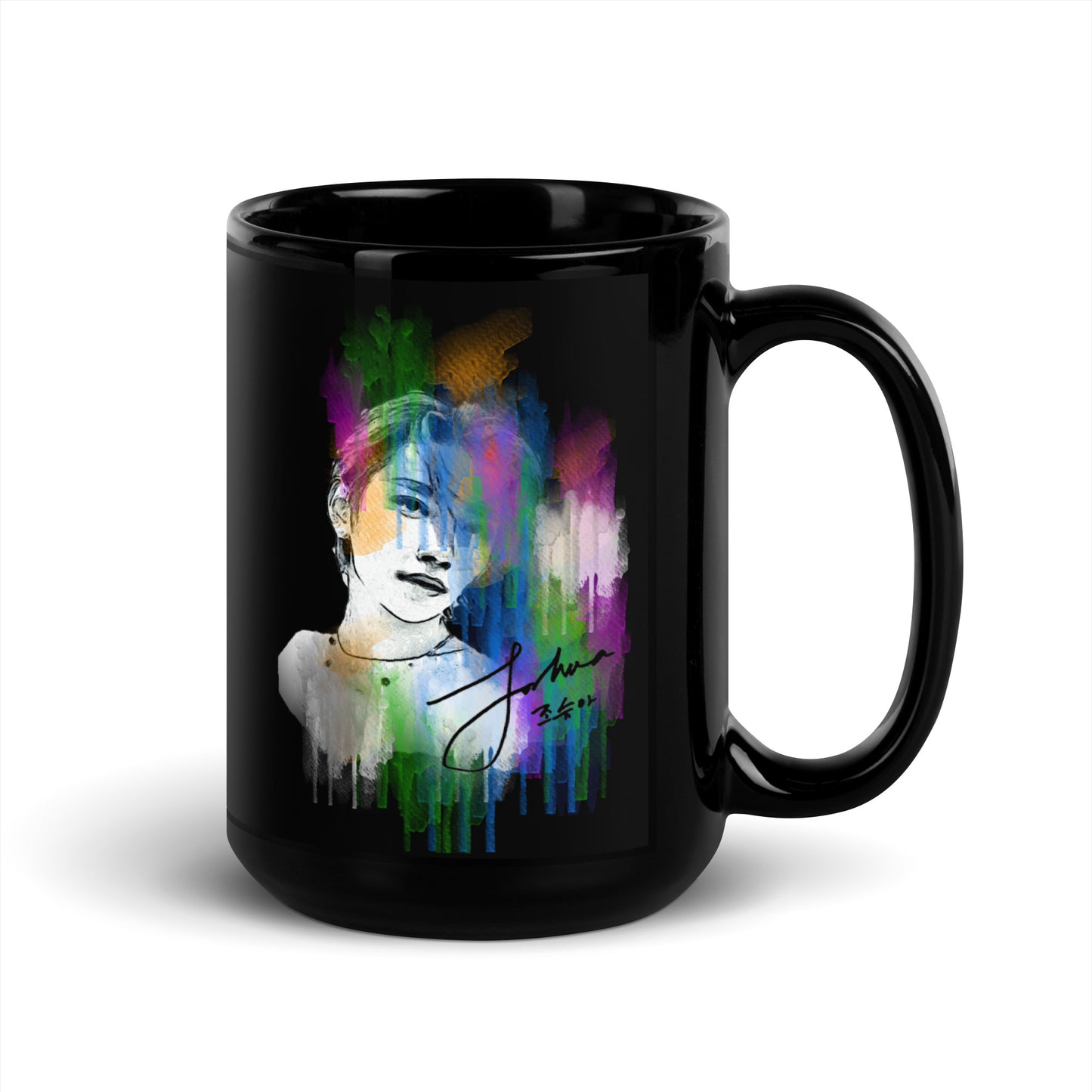 SEVENTEEN Joshua, Joshua Hong Waterpaint Portrait Ceramic Mug