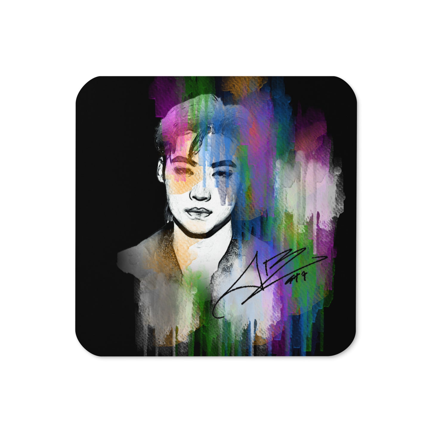 GOT7 JB, Lim Jae-beom Waterpaint Portrait Cork Coaster