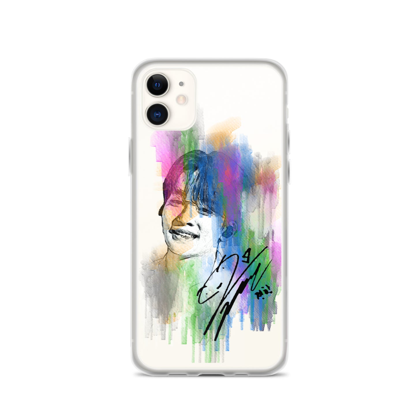 SEVENTEEN Jeonghan, Yoon Jeonghan Waterpaint Portrait iPhone Case