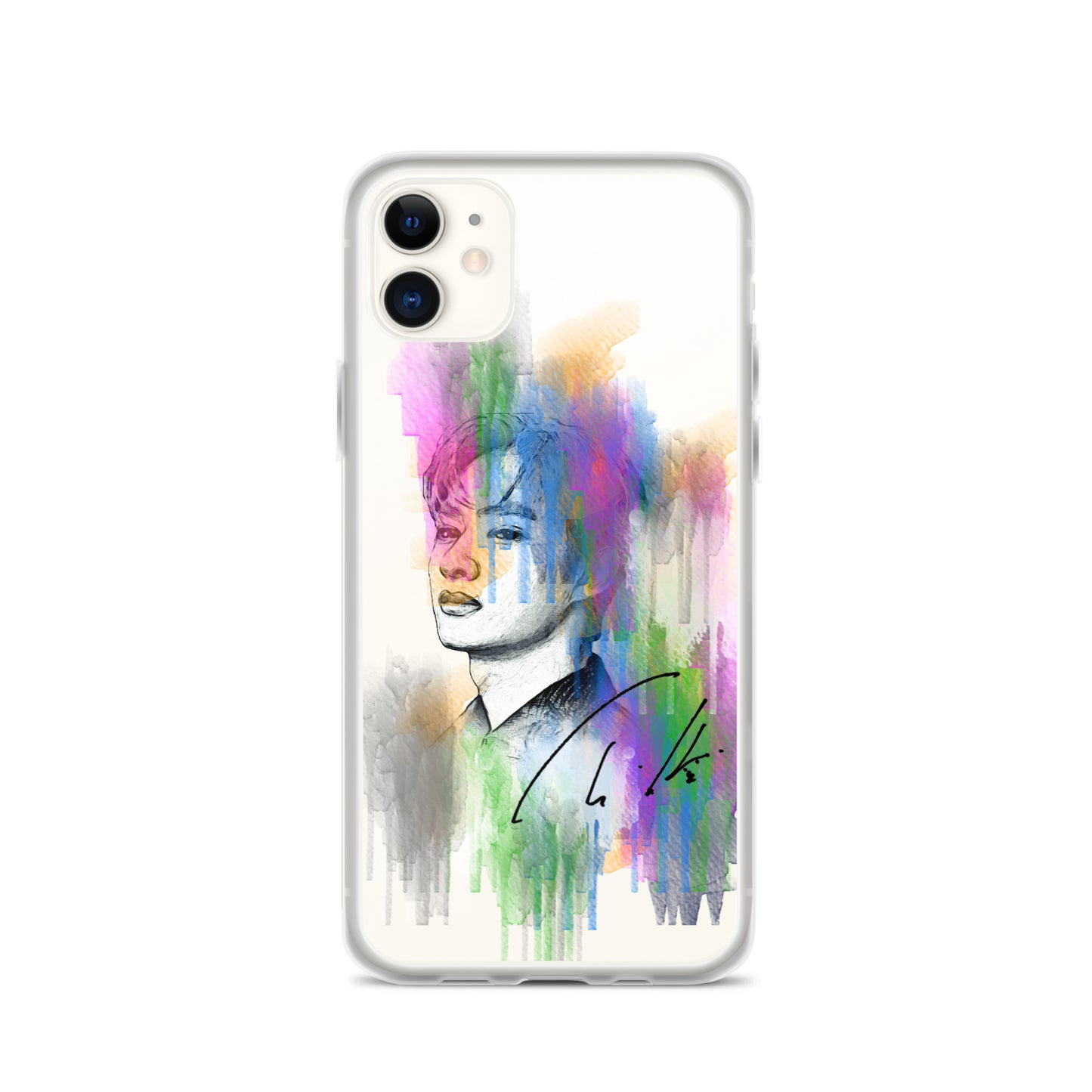 SEVENTEEN Jun, Wen Junhui Waterpaint Portrait iPhone Case