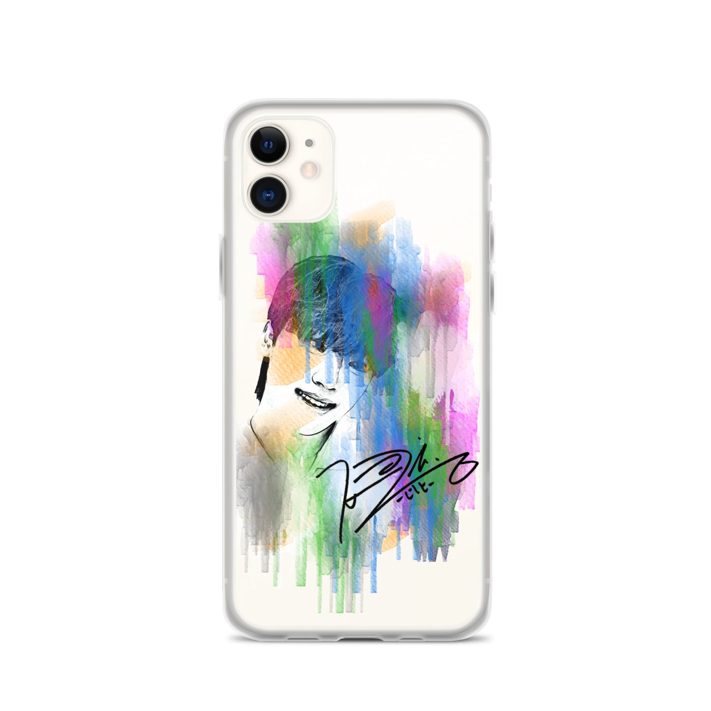 SEVENTEEN Dino, Lee Chan Waterpaint Portrait iPhone Case