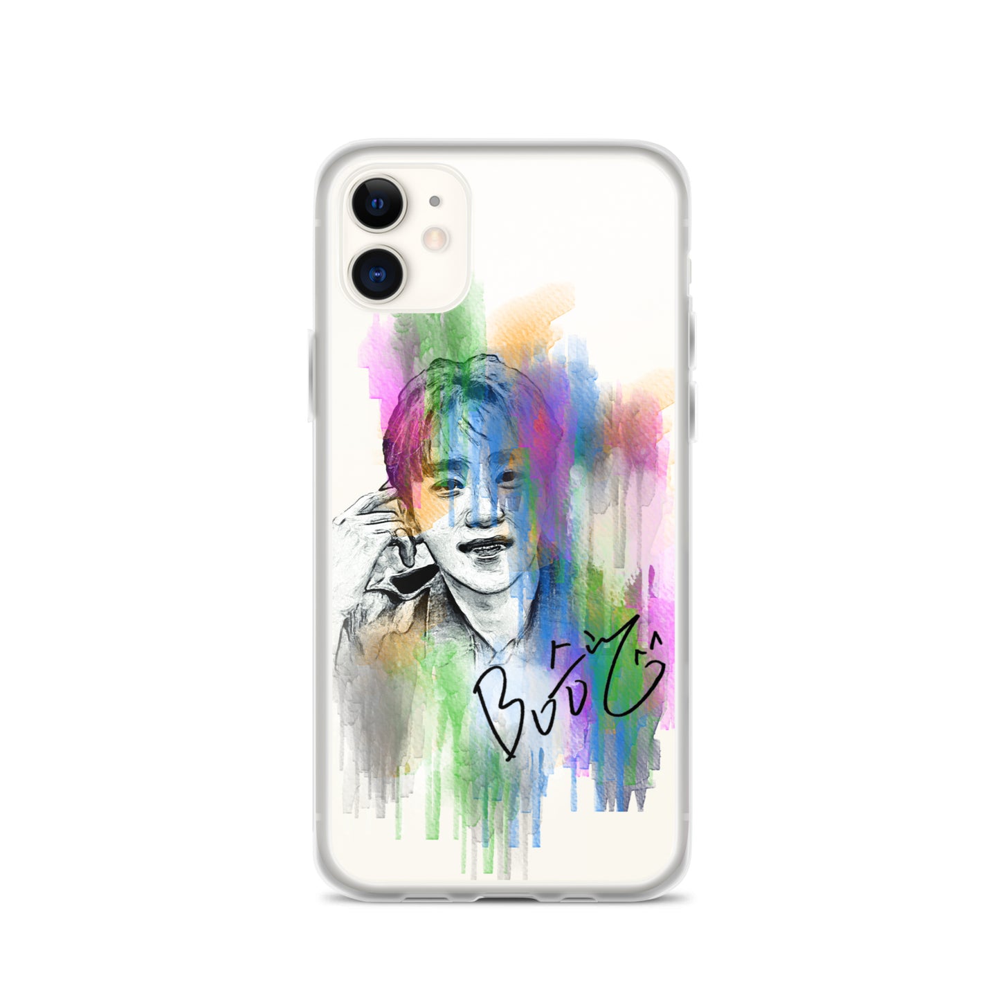 SEVENTEEN Seungkwan, Boo Seung-kwan Waterpaint Portrait iPhone Case