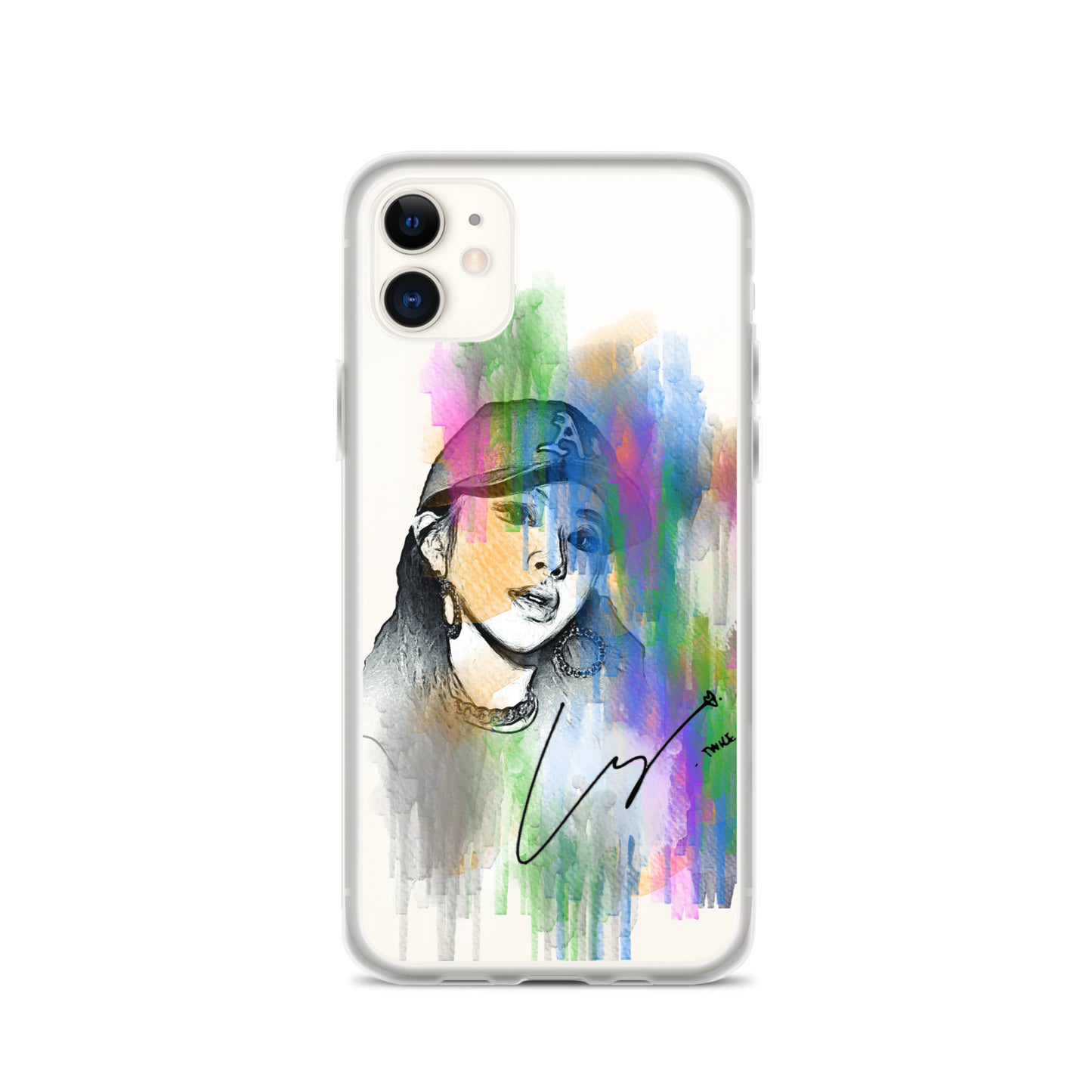 TWICE Chaeyoung, Son Chae-young Waterpaint Portrait iPhone Case