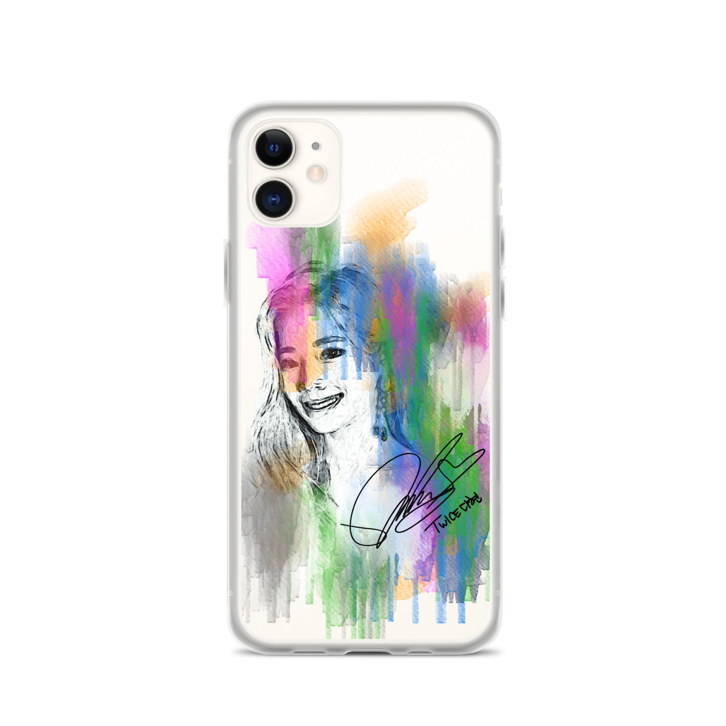 TWICE Dahyun, Kim Da Hyun Waterpaint Portrait iPhone Case