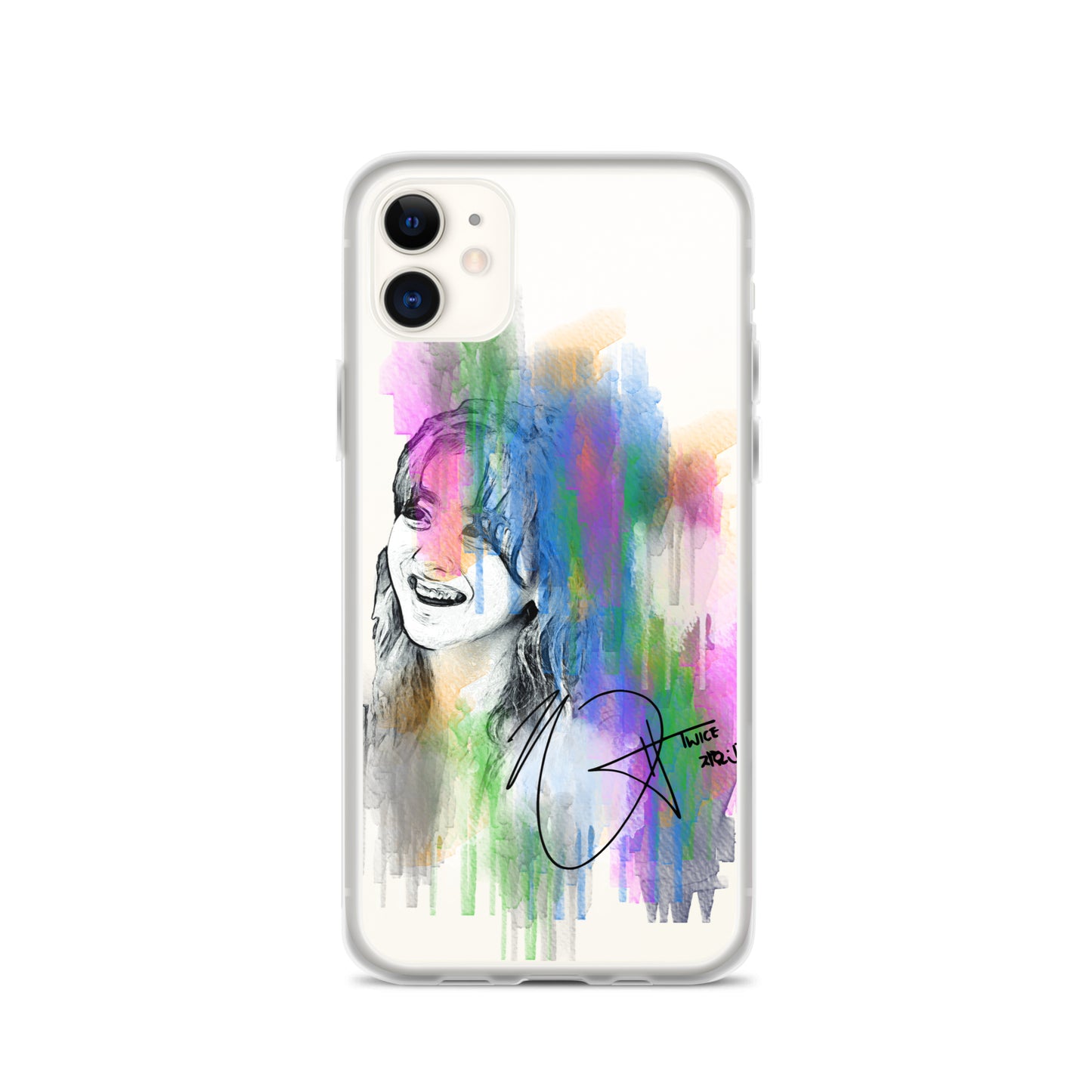 TWICE Jihyo, Park Ji-hyo Waterpaint Portrait iPhone Case