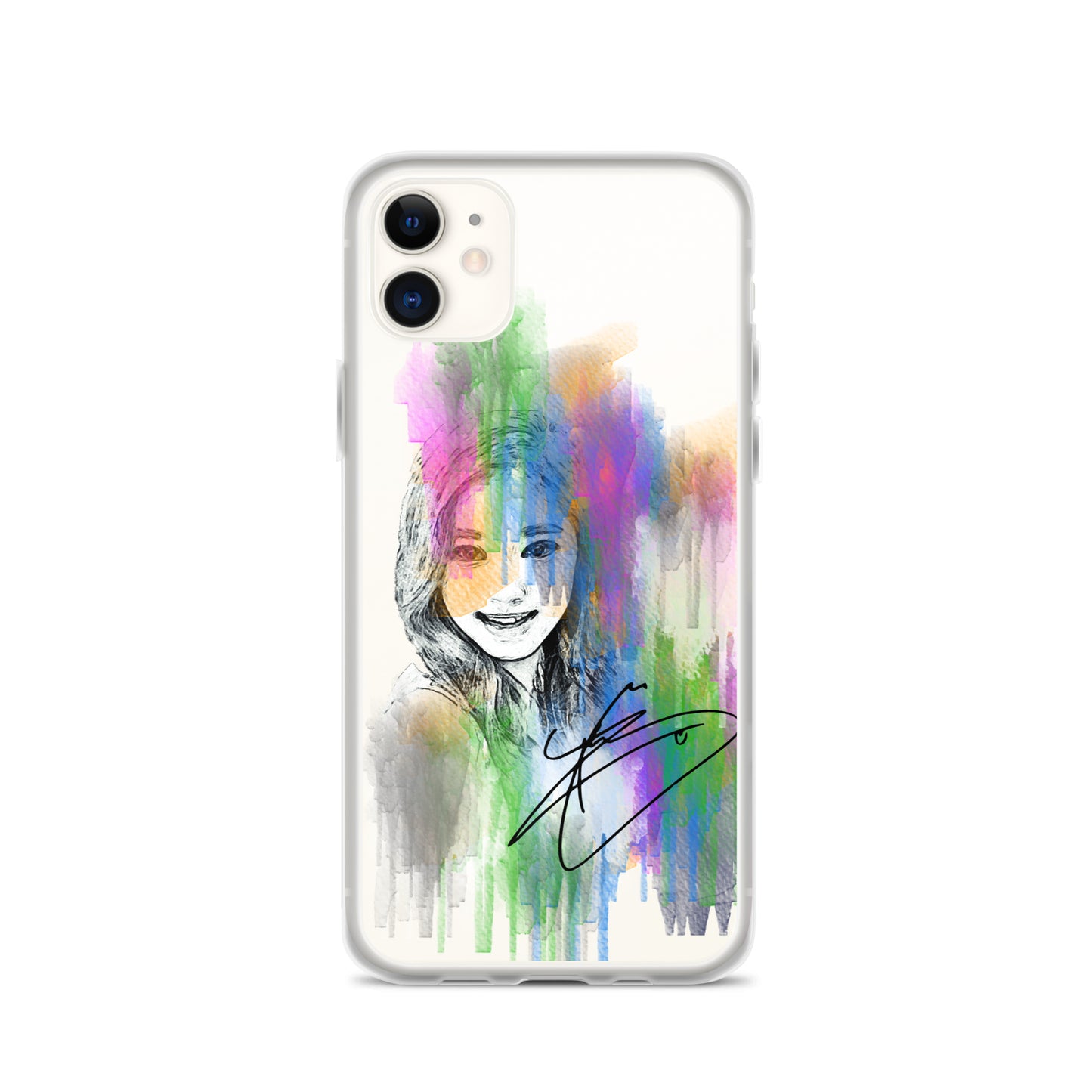 TWICE Tzuyu, Chou Tzu-yu Waterpaint Portrait iPhone Case