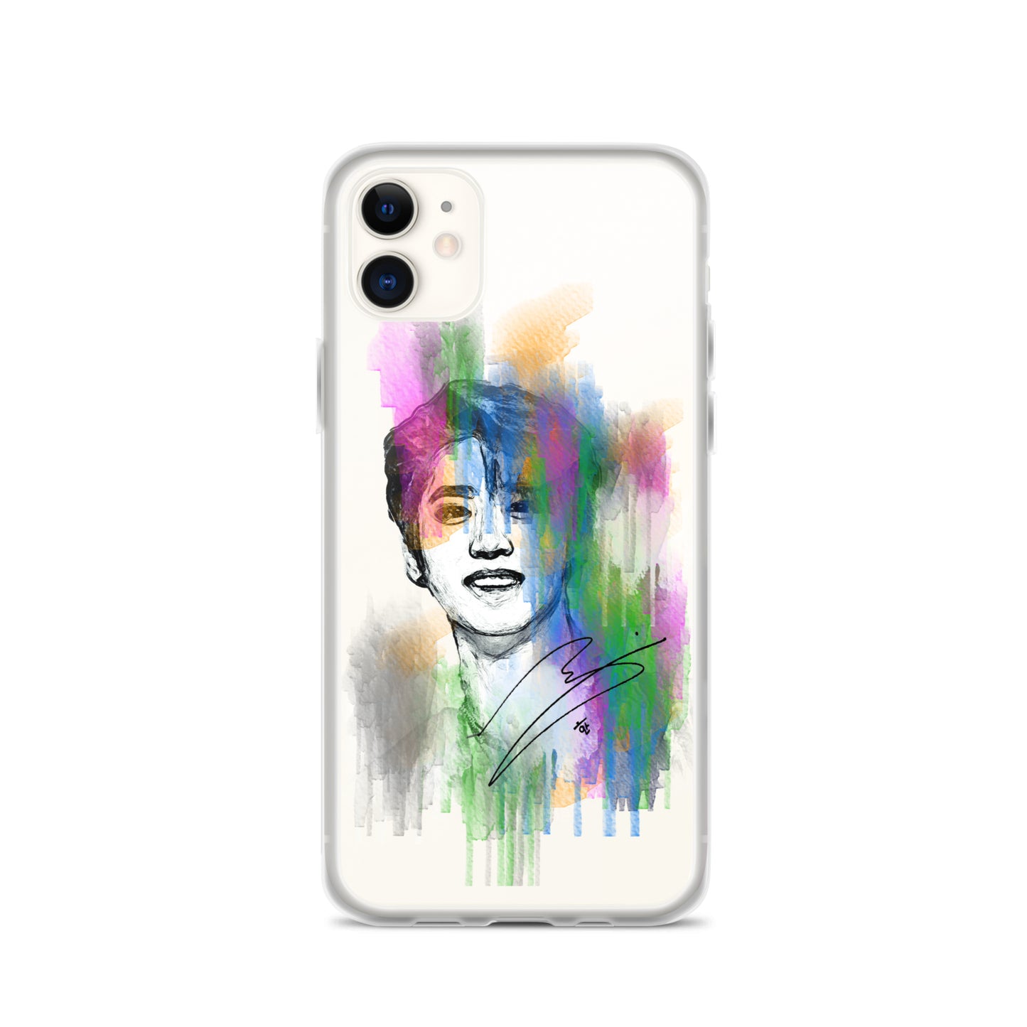 Stray Kids Han, Han Ji-sung Waterpaint Portrait iPhone Case