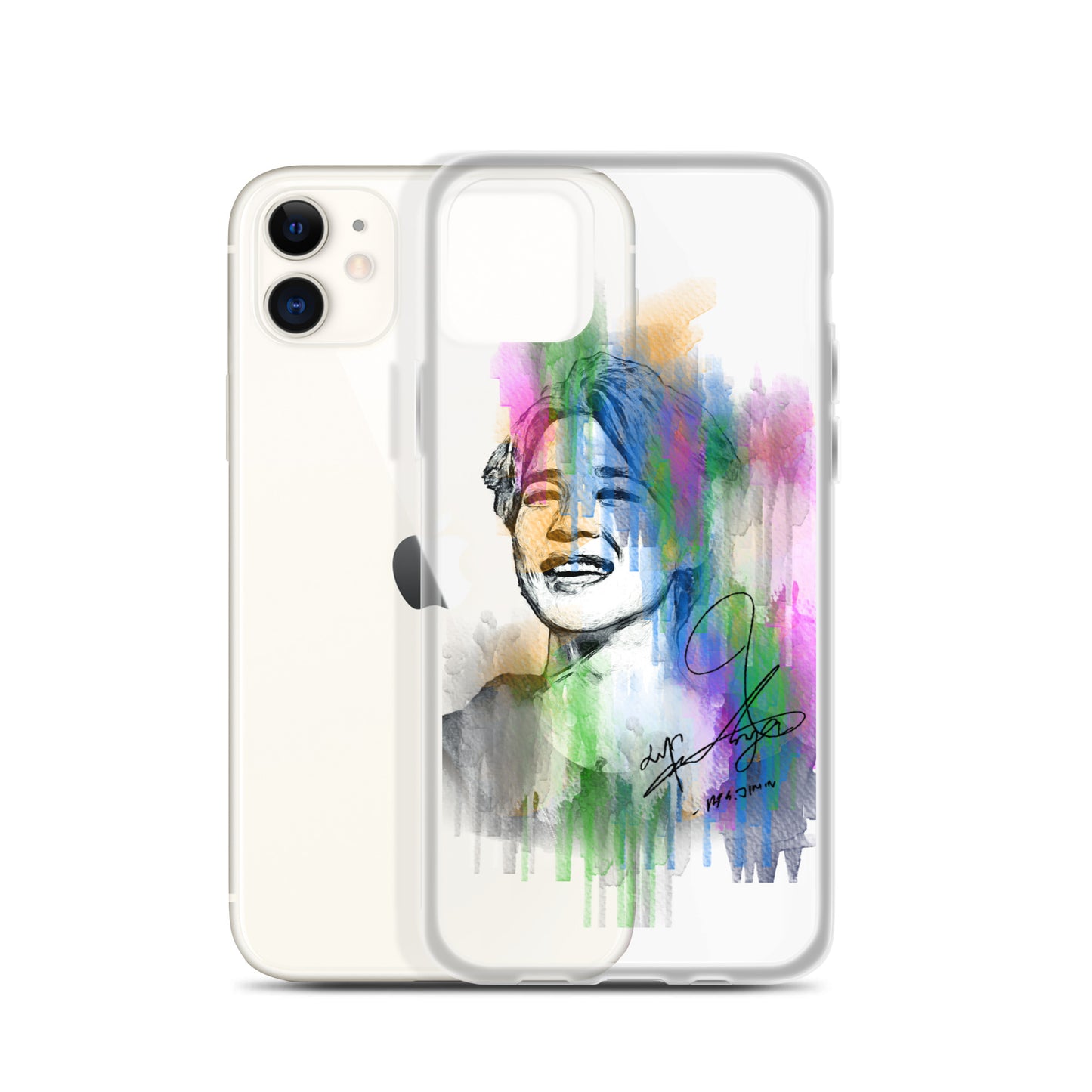 BTS Jimin, Park Ji-min Waterpaint portrait iPhone Case