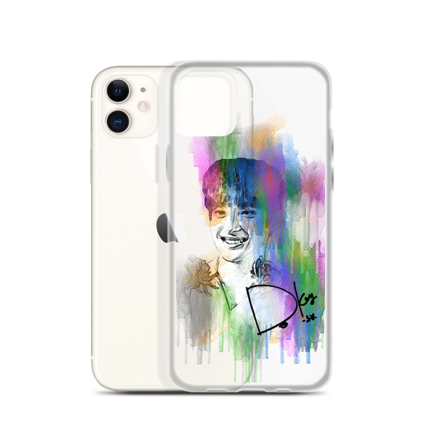 SEVENTEEN DK(Dokyeom), Lee Seok-min Waterpaint Portrait iPhone Case