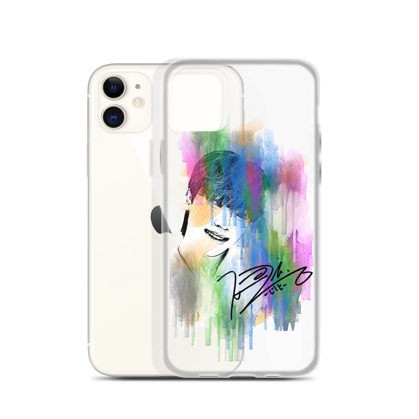 SEVENTEEN Dino, Lee Chan Waterpaint Portrait iPhone Case