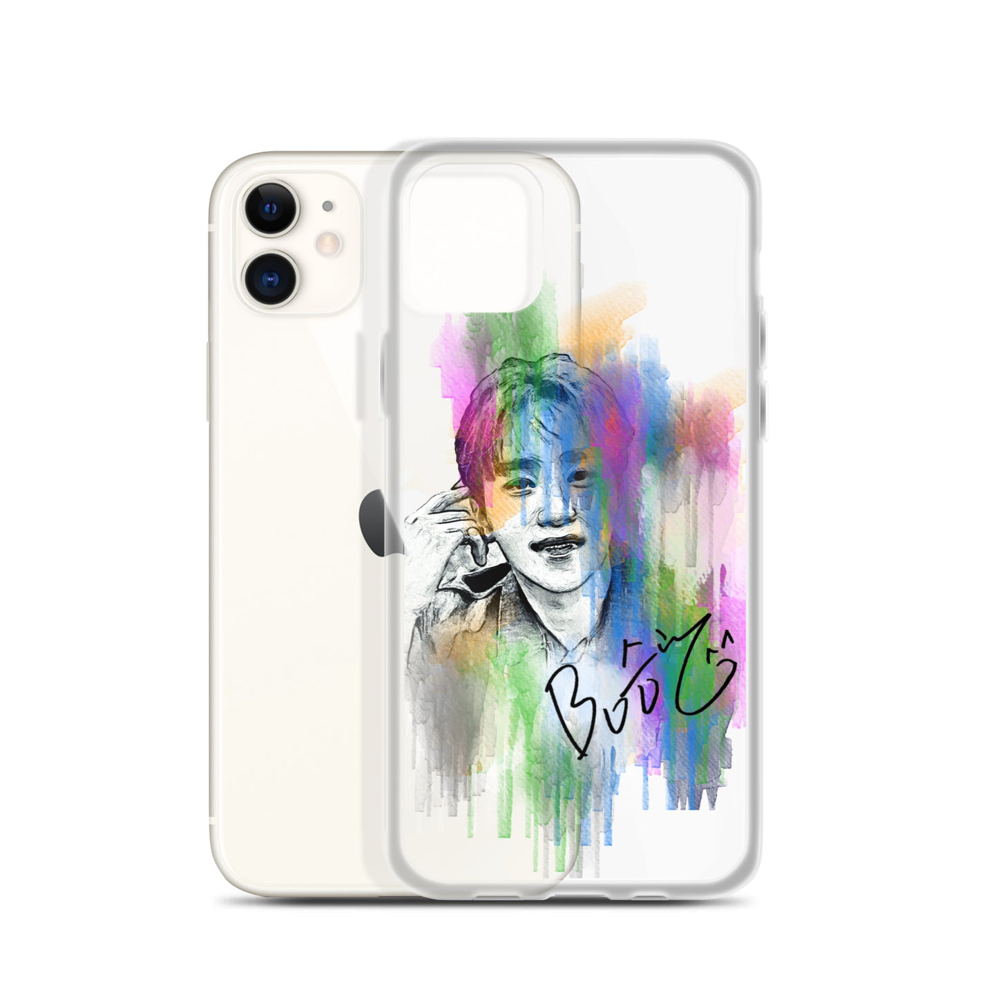 SEVENTEEN Seungkwan, Boo Seung-kwan Waterpaint Portrait iPhone Case