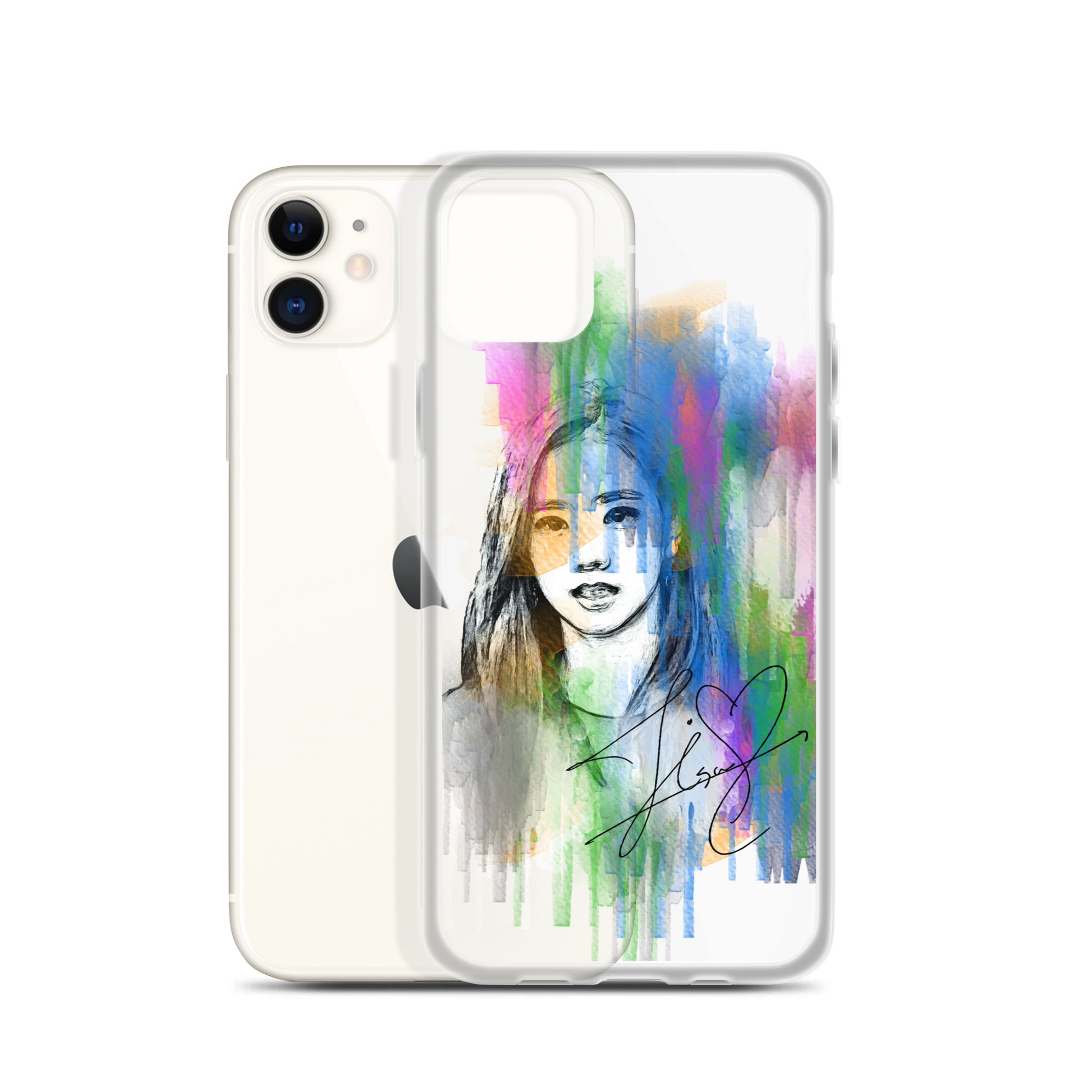 BLACKPINK Jisoo, Kim Jisoo Waterpaint Portrait iPhone Case - kpophow