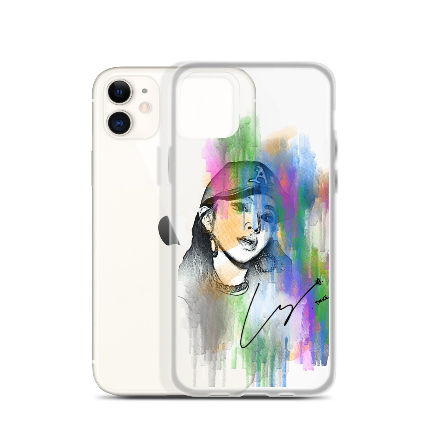 TWICE Chaeyoung, Son Chae-young Waterpaint Portrait iPhone Case