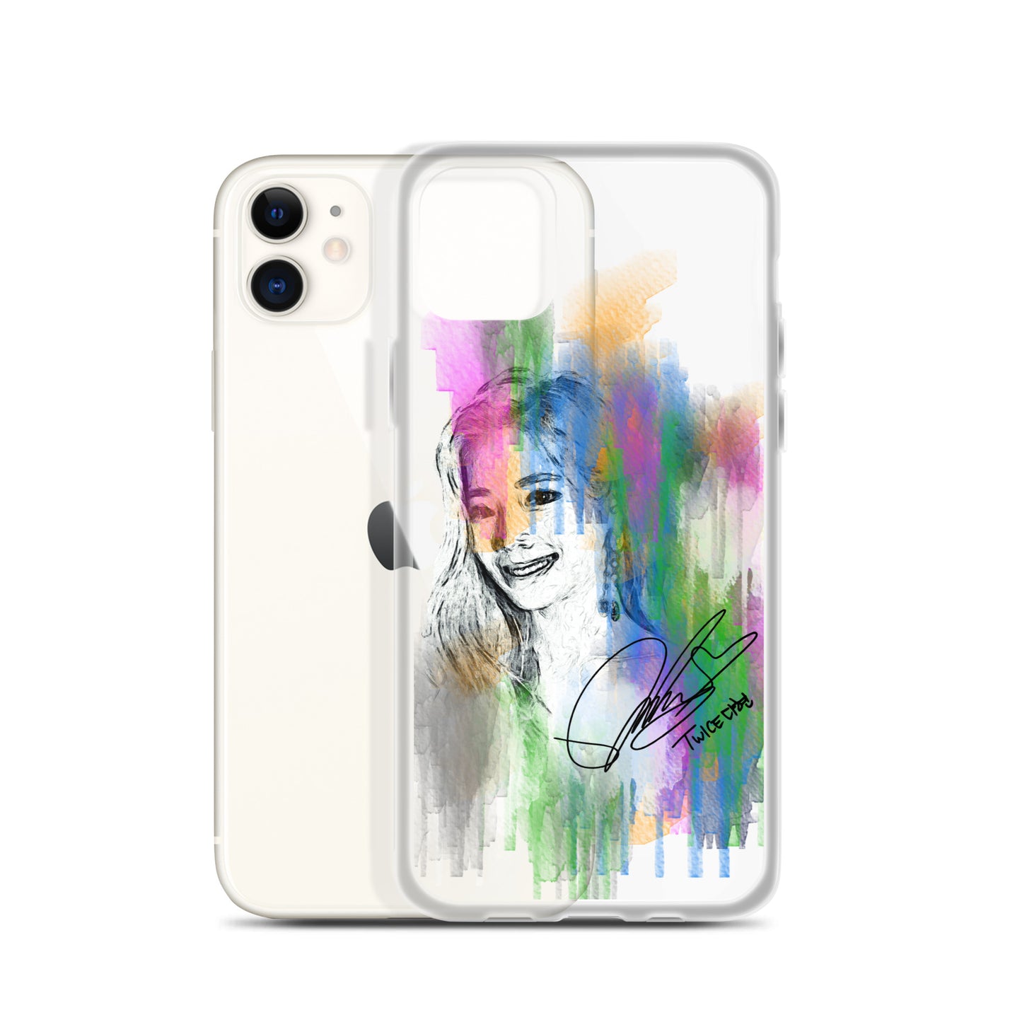 TWICE Dahyun, Kim Da Hyun Waterpaint Portrait iPhone Case