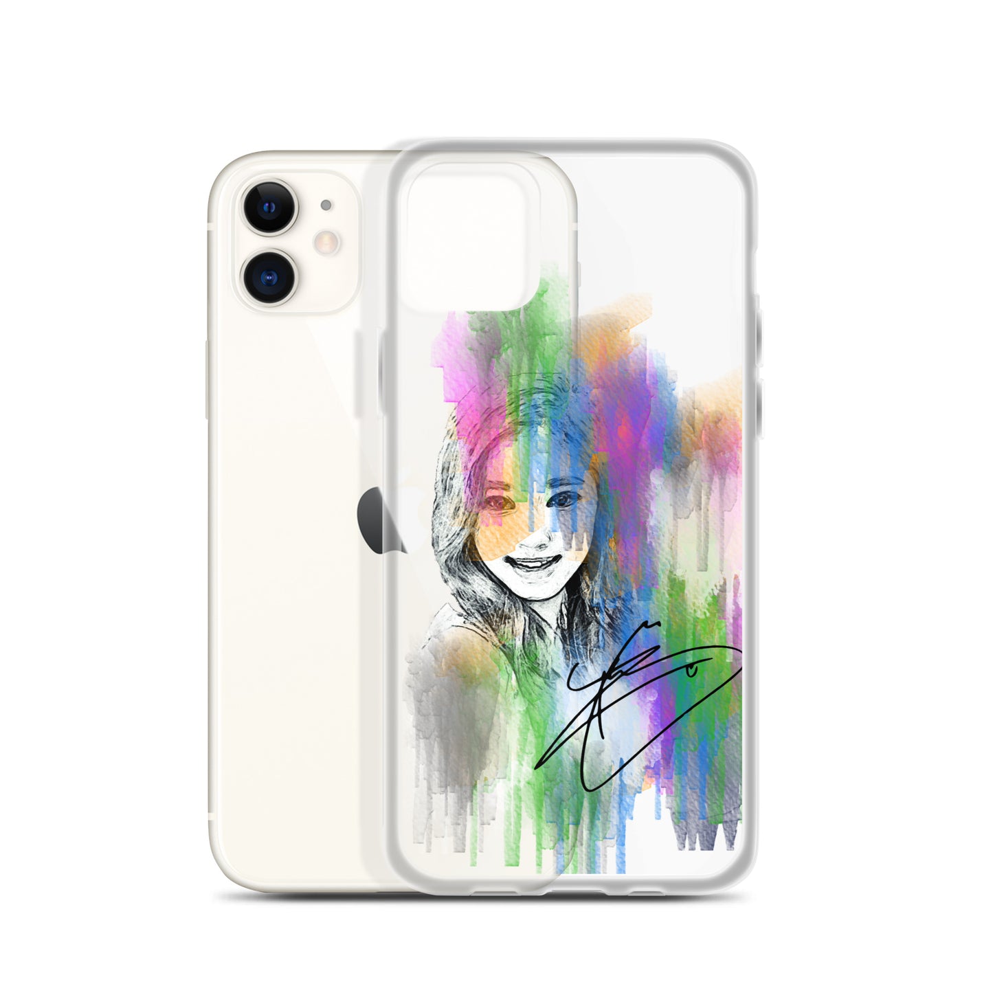 TWICE Tzuyu, Chou Tzu-yu Waterpaint Portrait iPhone Case