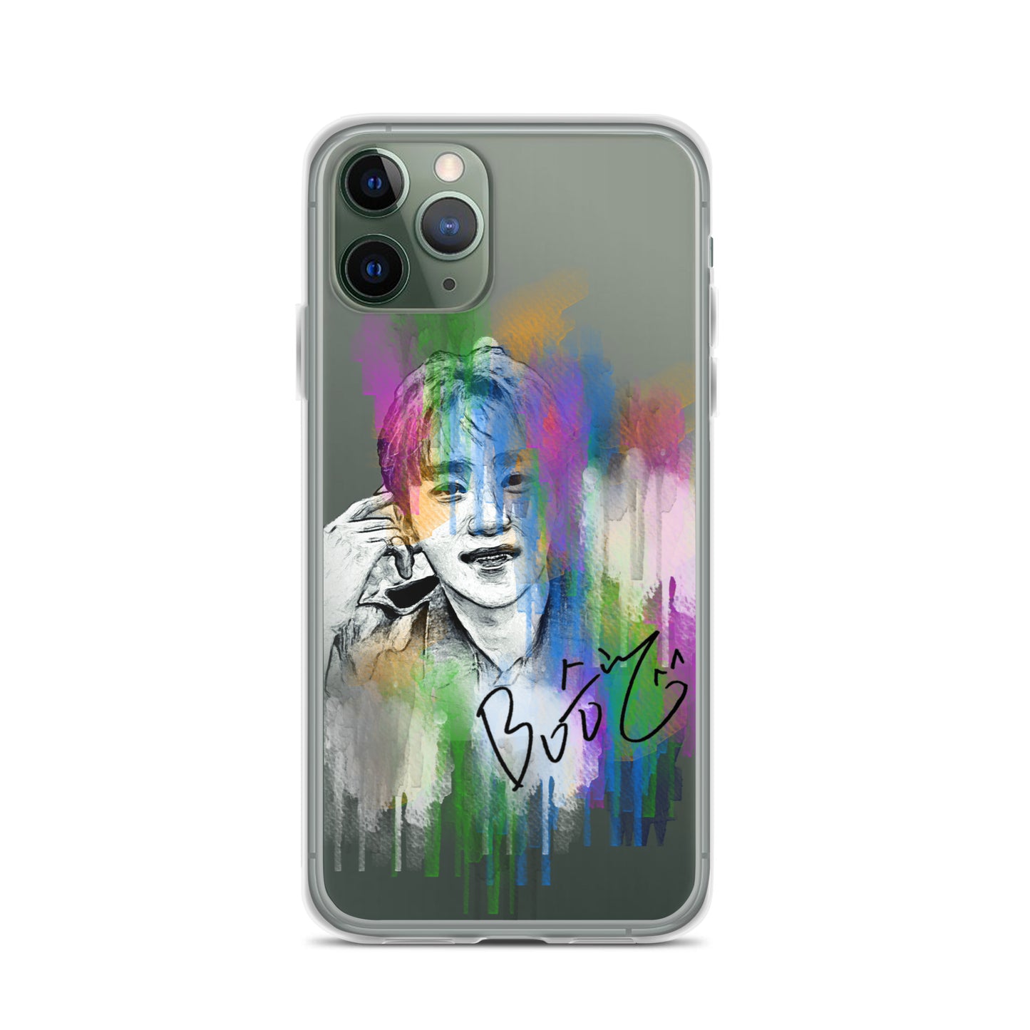 SEVENTEEN Seungkwan, Boo Seung-kwan Waterpaint Portrait iPhone Case