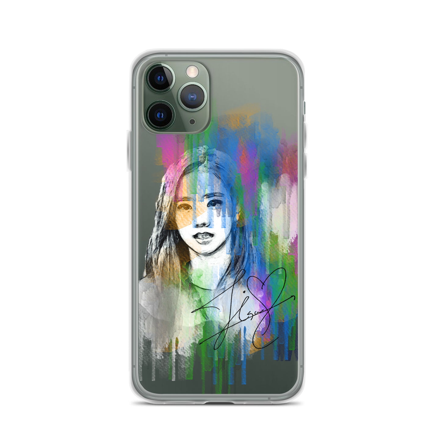 BLACKPINK Jisoo, Kim Jisoo Waterpaint Portrait iPhone Case - kpophow