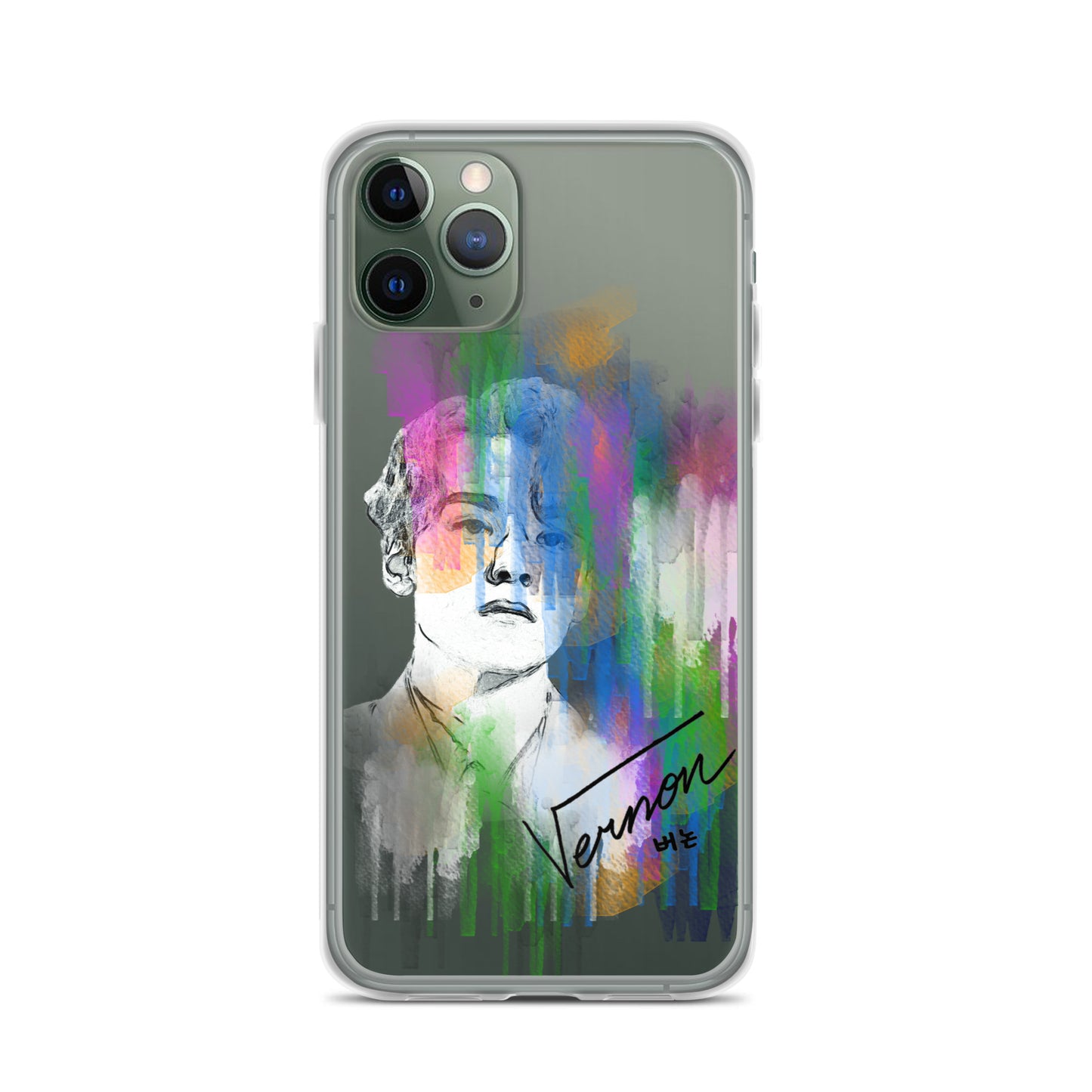 SEVENTEEN Vernon, Hansol Vernon Chwe Waterpaint Portrait iPhone Case