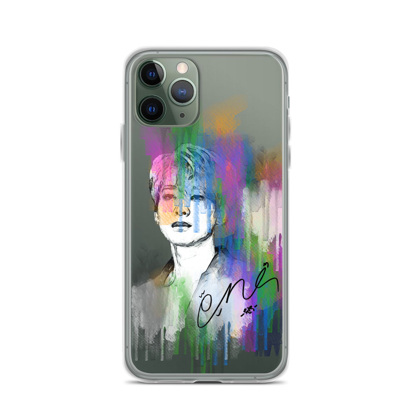 SEVENTEEN Wonwoo, Jeon Won-woo Waterpaint Portrait iPhone Case